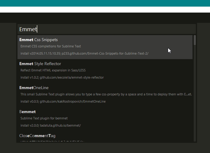 sublime如何添加Emmet插件