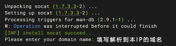 填写解析到本IP的域名